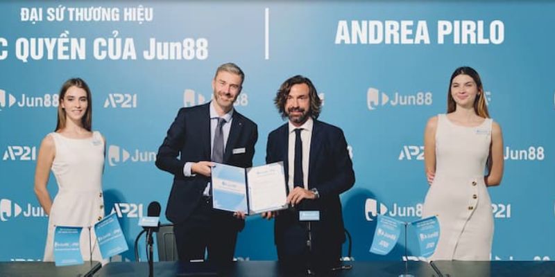   Cầu thủ Andrea Pirlo là đại sứ thương hiệu Jun88 